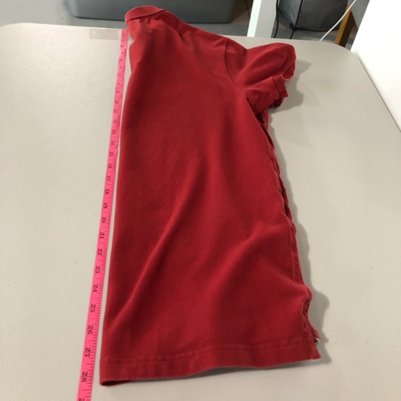 Abercrombie & Fitch Mens Relaxed Polo Shirt Size Small Red Moose Embroidered - Picture 11 of 13